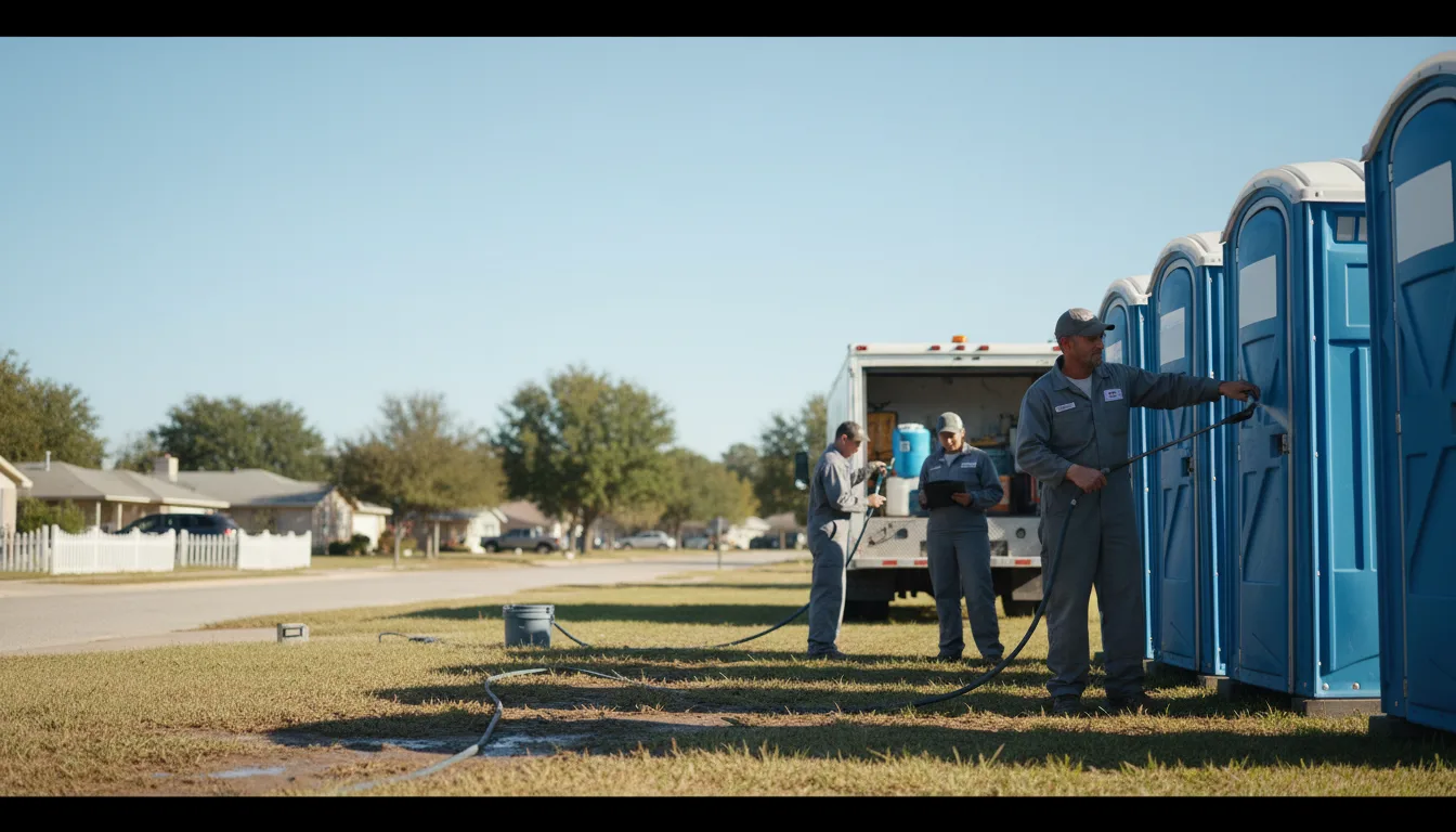 Long-Term Portable Toilet Rental in Amelia, LA near me
